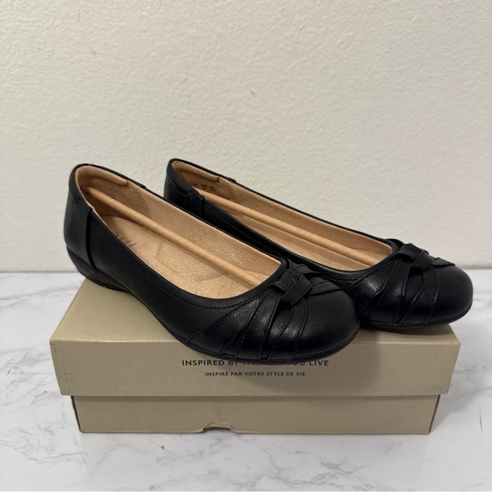 SOUL Naturalizer Women's Gift Slip On Comfort Ballet Flats Black Size 9